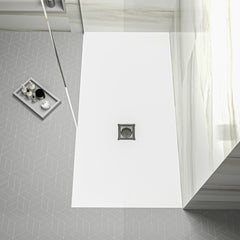 [BELT61054] Balterley Shower Tray Premium Slimline Rectangular - Multiple Sizes and Finishes - Lifestyle 2