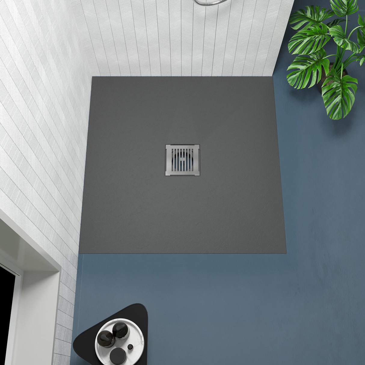 [BELT71006] Balterley Shower Tray Ultra-Slim 32mm Low-Profile Square - Choice of Size and Finish - Lifestyle 2