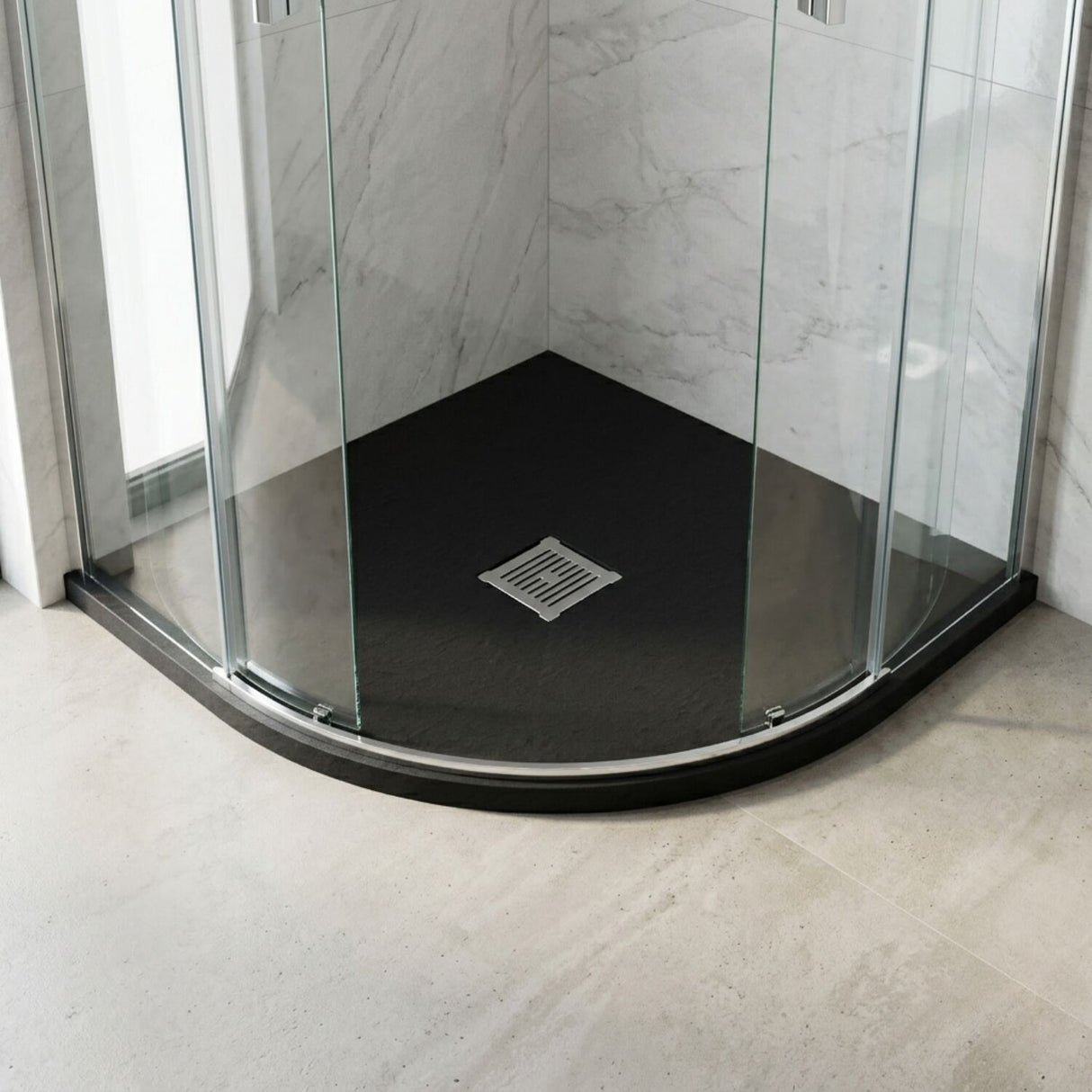 [BELT91106] Balterley Shower Tray Premium Slimline Quadrant - Multiple Sizes and Finishes - Silo