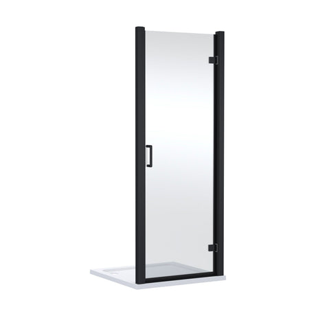 [BELUHD80BP-E8] Ellenhall 8mm Toughened Safety Glass Hinged Shower Door, 1900mm Height - Choice of Size and Finish - Cutout