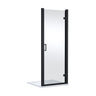 [BELUHD80BP-E8] Ellenhall 8mm Toughened Safety Glass Hinged Shower Door, 1900mm Height - Choice of Size and Finish - Cutout