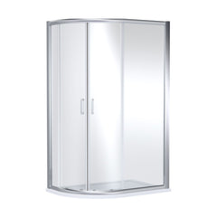 [BELUQ128-E8] Ellenhall 8mm Glass Offset Quadrant Shower Enclosure, 1900mm Height - Choice of Colour - Cutout