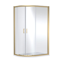 [BELUQ128BB-E8] Ellenhall 8mm Glass Offset Quadrant Shower Enclosure, 1900mm Height - Choice of Colour - Cutout