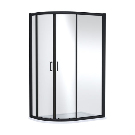 [BELUQ128BP-E8] Ellenhall 8mm Glass Offset Quadrant Shower Enclosure, 1900mm Height - Choice of Colour - Cutout
