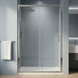 [BELUSL12-E8] Ellenhall 8mm Toughened Safety Glass Sliding Shower Door, 1900mm Height - Choice of Size and Finish - Silo