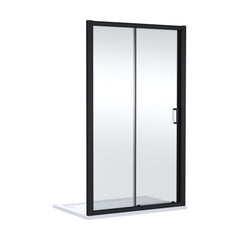 [BELUSL17BP-E8] Ellenhall 8mm Toughened Safety Glass Sliding Shower Door, 1900mm Height - Choice of Size and Finish - Cutout