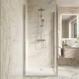 [BELUSP10-E8] Ellenhall 8mm Toughened Safety Glass Shower Side Panel, 1900mm Height - Choice of Size and Finish - Silo