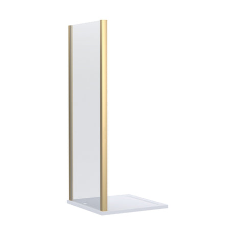 [BELUSP10BB-E8] Ellenhall 8mm Toughened Safety Glass Shower Side Panel, 1900mm Height - Choice of Size and Finish - Cutout