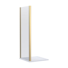 [BELUSP80BB-E8] Ellenhall 8mm Toughened Safety Glass Shower Side Panel, 1900mm Height - Choice of Size and Finish - Cutout
