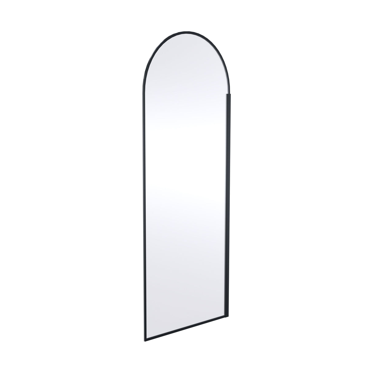 [BERBP80] Balterley Contemporary Bathroom 8mm Glass Arched Wetroom Screen, Matt Black, 1950 x 793 x 14mm - Cutout