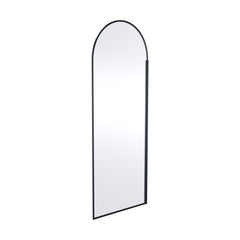 [BERBP80] Balterley Contemporary Bathroom 8mm Glass Arched Wetroom Screen, Matt Black, 1950 x 793 x 14mm - Cutout