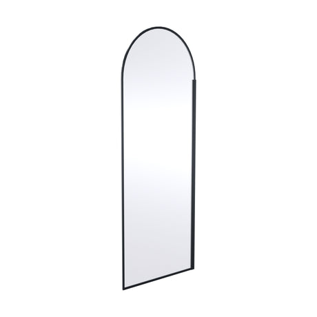[BERBP80] Balterley Contemporary Bathroom 8mm Glass Arched Wetroom Screen, Matt Black, 1950 x 793 x 14mm - Cutout