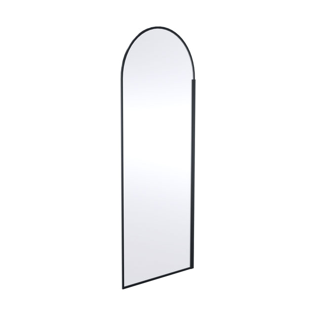 [BERBP80] Balterley Contemporary Bathroom 8mm Glass Arched Wetroom Screen, Matt Black, 1950 x 793 x 14mm - Cutout