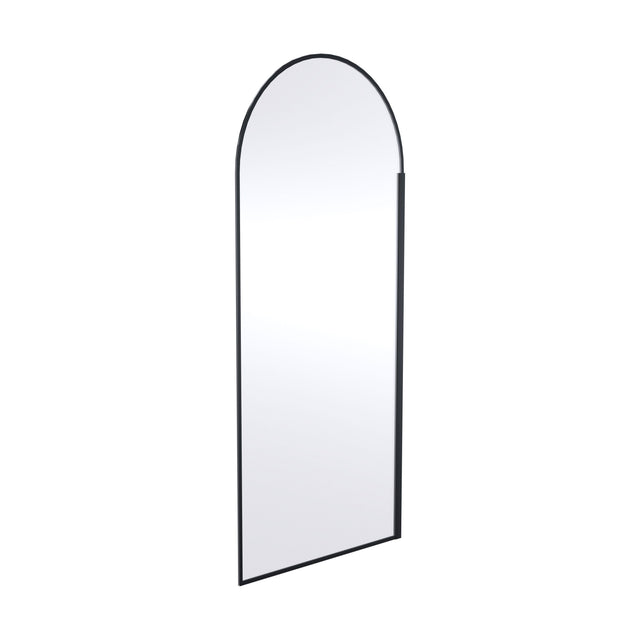 [BERBP90] Balterley Contemporary Bathroom 8mm Glass Arched Wetroom Screen, Matt Black, 1950 x 893 x 14mm - Cutout