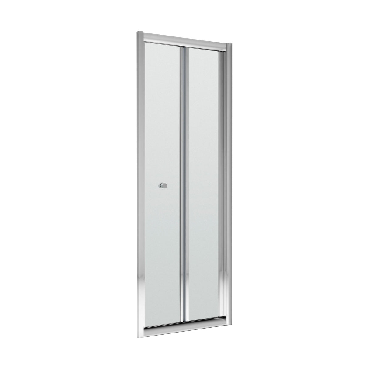 [BERUBD70] 4mm Toughened Safety Glass Reversible Bi-Fold Shower Door - 700mm - Chrome - Cutout