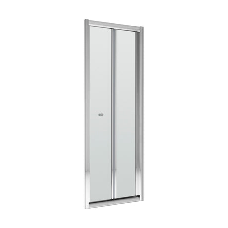 [BERUBD80] 4mm Toughened Safety Glass Reversible Bi-Fold Shower Door - 800mm - Chrome - Cutout