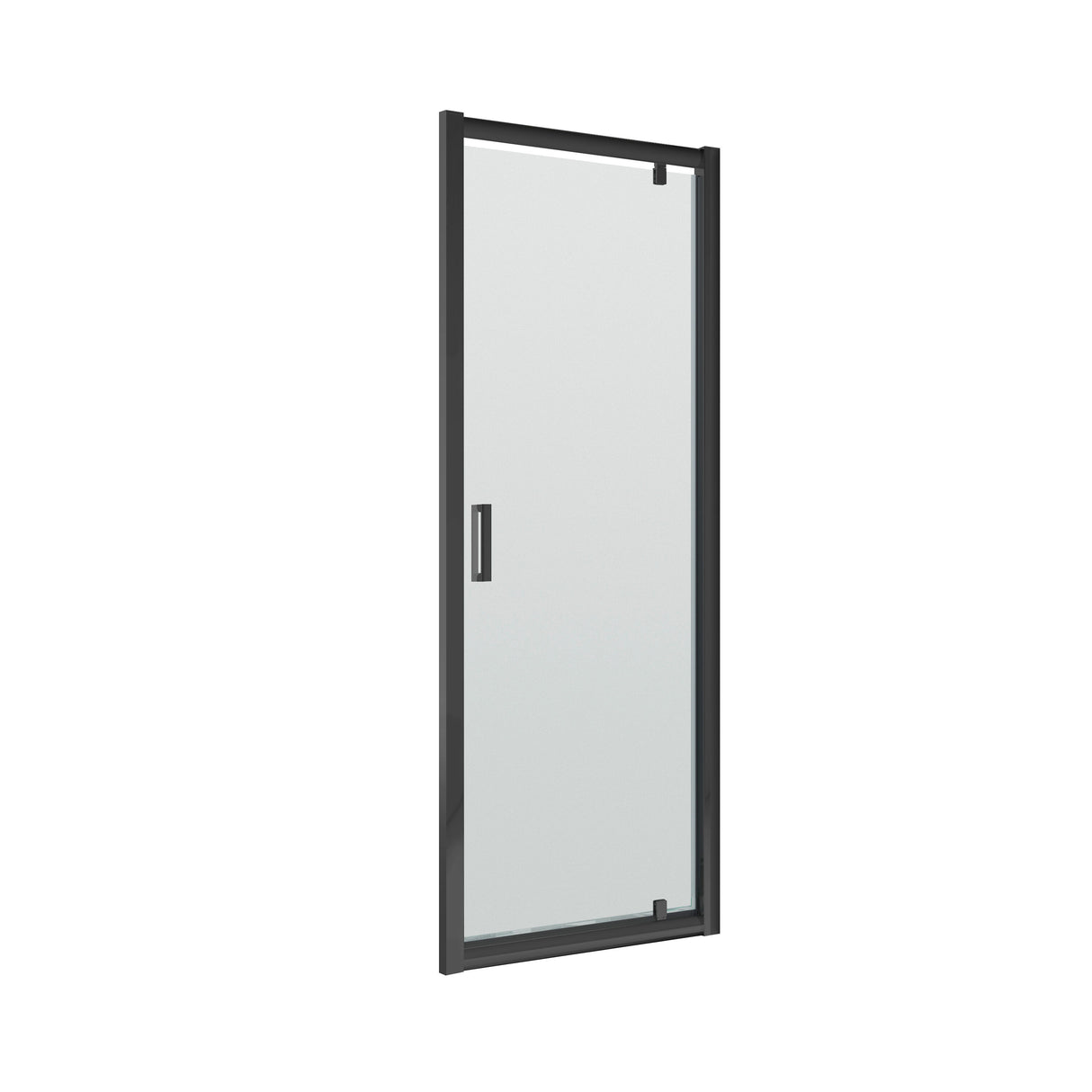 [BERUPD80BP] Contemporary 6mm Toughened Safety Glass Reversible Pivot Shower Door, H: 1850mm, Choice of Size and Colour - Cutout