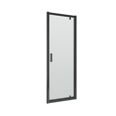 [BERUPD80BP] Contemporary 6mm Toughened Safety Glass Reversible Pivot Shower Door, H: 1850mm, Choice of Size and Colour - Cutout