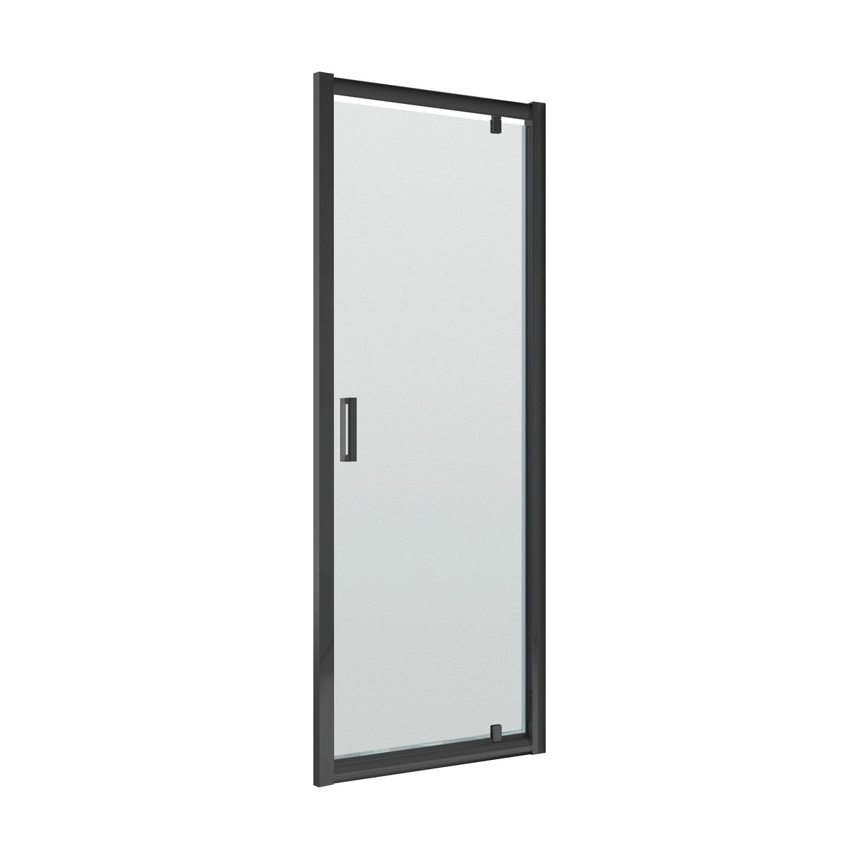 [BERUPD90BP] Contemporary 6mm Toughened Safety Glass Reversible Pivot Shower Door, H: 1850mm, Choice of Size and Colour - Cutout