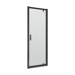 [BERUPD90BP] Contemporary 6mm Toughened Safety Glass Reversible Pivot Shower Door, H: 1850mm, Choice of Size and Colour - Cutout