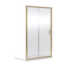 [BERUSL10BB] Almington 6mm Toughened Safety Glass Reversible Sliding Shower Door, H: 1850mm, Choice of Size and Colour - Cutout