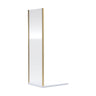 [BERUSP70BB] Almington 6mm Toughened Safety Glass Reversible Shower Side Panel, Choice of Size and Colour - Cutout