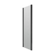 [BERUSP70BP] 6mm Toughened Safety Glass Reversible Shower Side Panel - 700mm - Black - Cutout