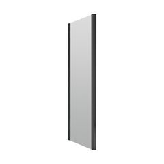 [BERUSP70BP] 6mm Toughened Safety Glass Reversible Shower Side Panel - 700mm - Black - Cutout