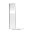[BERUSP80] Ruwa 6mm Toughened Safety Glass Reversible Shower Side Panel - 800mm - Chrome - Cutout