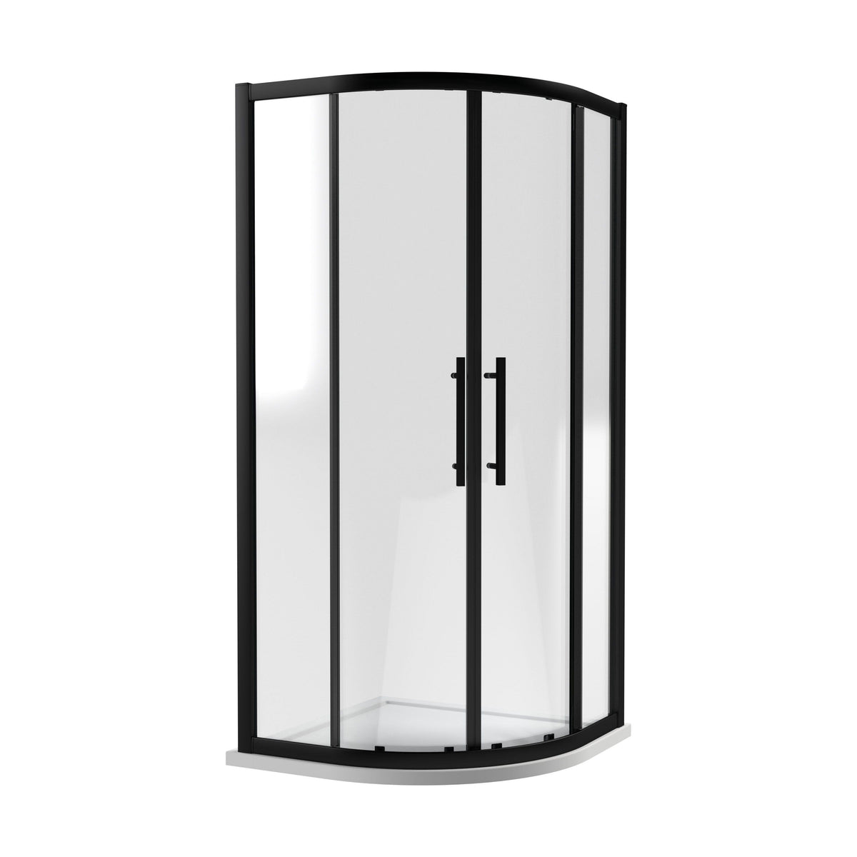 [BESO100BP] Kinvaston Quadrant Shower Enclosure with 8mm Glass & Easyfit Assembly System, H: 1900mm - Choice of Size and Colour - Cutout