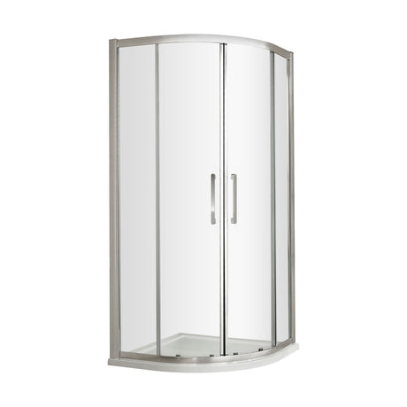 [BESO100H4] Balterley Sonic 1000mm Quadrant Shower Enclosure with 8mm Glass, Bar Handle & Easyfit Assembly System - Chrome - Cutout