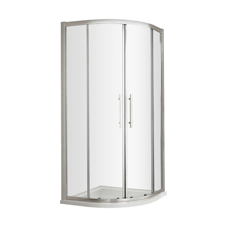 [BESO100] Balterley Sonic 1000mm Quadrant Shower Enclosure with 8mm Glass and Easyfit Assembly System - Chrome - Cutout