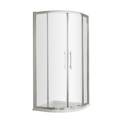 [BESO100] Kinvaston Quadrant Shower Enclosure with 8mm Glass & Easyfit Assembly System, H: 1900mm - Choice of Size and Colour - Cutout