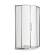 [BESO800] Balterley Sonic 800mm Quadrant Shower Enclosure with 8mm Glass, Bar Handle & Easyfit Assembly System - Chrome - Cutout