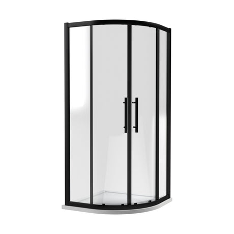 [BESO900BP] Kinvaston Quadrant Shower Enclosure with 8mm Glass & Easyfit Assembly System, H: 1900mm - Choice of Size and Colour - Cutout