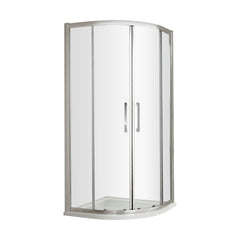 [BESO900H4] Kinvaston Quadrant Shower Enclosure with 8mm Glass, Bar Handle & Easyfit Assembly System, Chrome - Choice of Size - Cutout