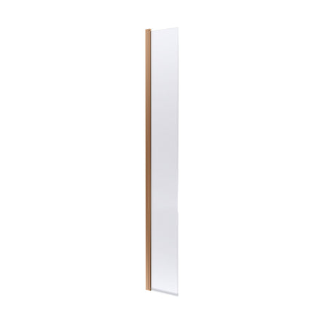[BESOBB30HC] Balterley Contemporary Bathroom 8mm Glass Hinged Flipper Return Screen, Brushed Brass, 1950 x 322 x 27mm - Cutout