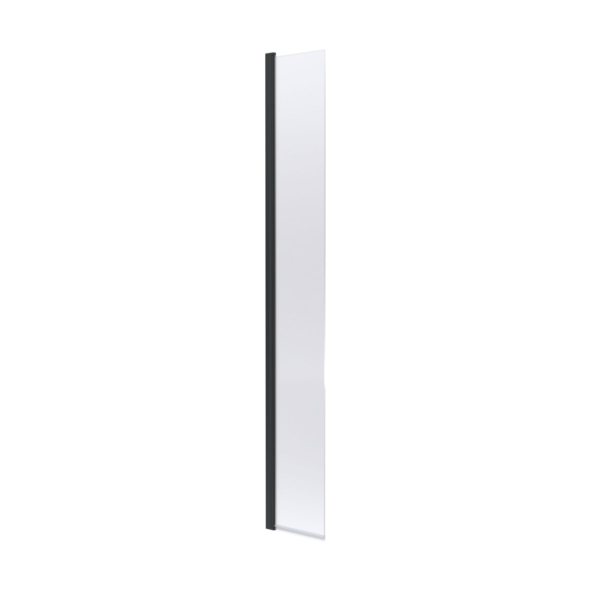 [BESOBP30HC] Balterley Contemporary Bathroom 8mm Glass Hinged Flipper Return Screen, Matt Black, 1950 x 322 x 27mm - Cutout