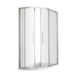[BESOQ108] Sonic 8mm Toughened Safety Glass Offset Quadrant Shower Enclosure - Multiple Sizes Available - Cutout