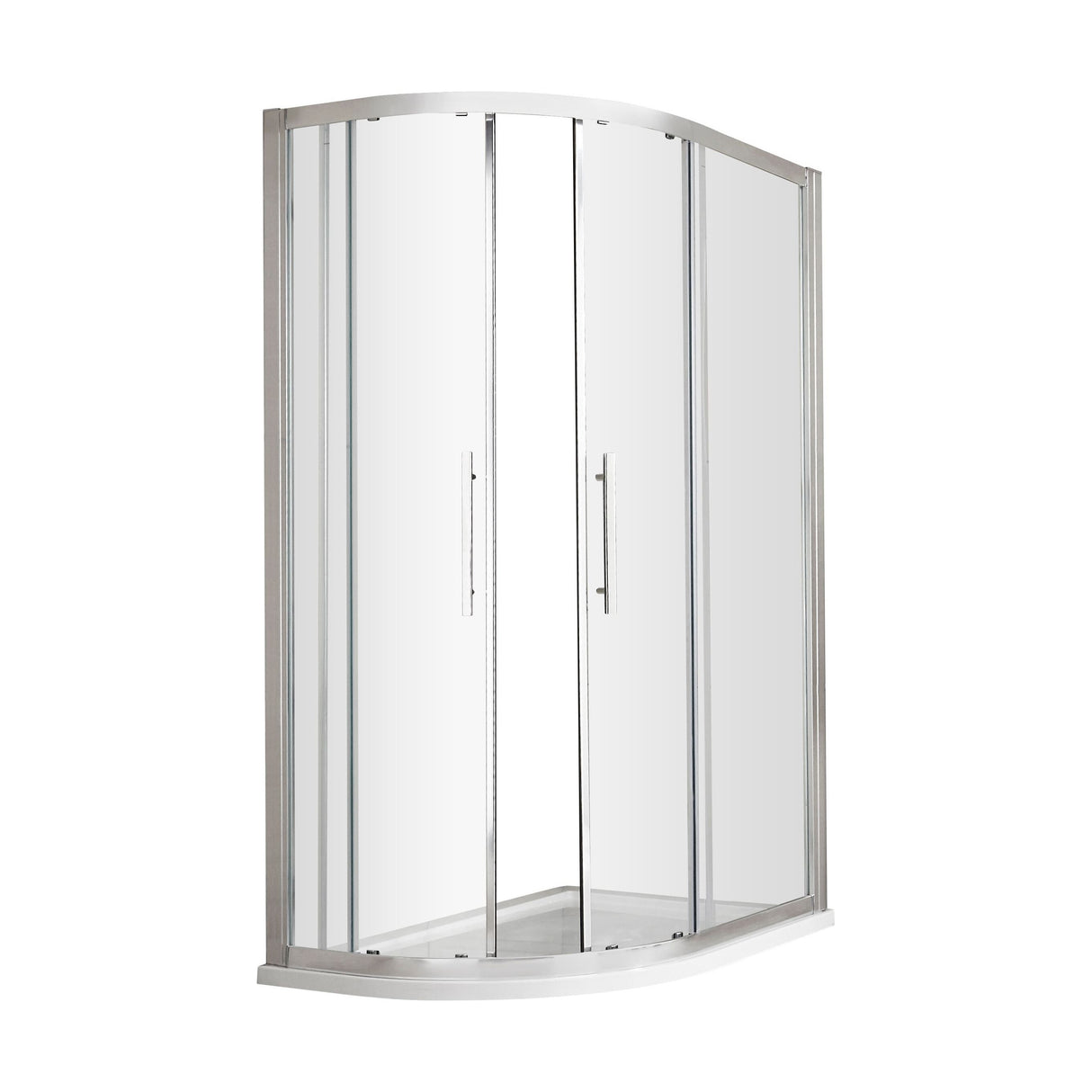 [BESOQ108] Sonic 8mm Toughened Safety Glass Offset Quadrant Shower Enclosure - Multiple Sizes Available - Cutout