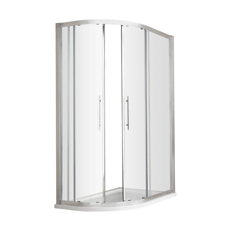 [BESOQ128] Sonic 8mm Toughened Safety Glass Offset Quadrant Shower Enclosure - Multiple Sizes Available - Cutout