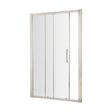 [BESOSL12H4] Balterley Sonic 1200mm Single Sliding Shower Door with 8mm Glass, Bar Handle & Easyfit Assembly System - Chrome - Cutout
