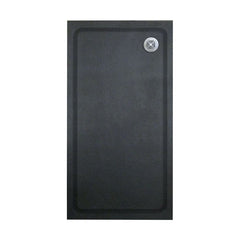 [BETAQS1080BLK] Black Rectangular Slate Effect Shower Tray - Choice of Size - Cutout