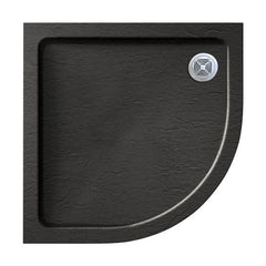 [BETAQS9090QBLK] Black Quadrant Resin Shower Tray - Choice of Size - Cutout
