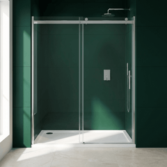 [BETASP1476] White Rectangular Stone Slip Resistant Shower Tray - Available in Multiple Sizes - Lifestyle 1