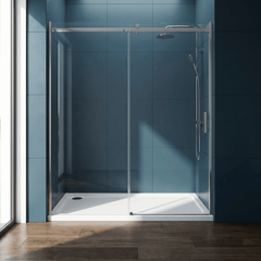 [BETASP1770] White Rectangular Stone Slip Resistant Shower Tray - Available in Multiple Sizes - Silo