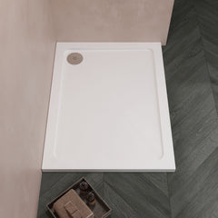 [BETR009] Balterley Shower Tray Modern Rectangular 40mm Profile Slimline, White or Grey - Multiple Sizes Available - Lifestyle 2