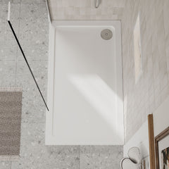 [BETR011] Balterley Shower Tray Modern Rectangular 40mm Profile Slimline, White or Grey - Multiple Sizes Available - Lifestyle 1