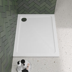 [BETR013] Balterley Shower Tray Modern Rectangular 40mm Profile Slimline, White or Grey - Multiple Sizes Available - Lifestyle 2