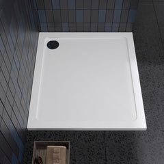 [BETR014] Balterley Shower Tray Modern Rectangular 40mm Profile Slimline, White or Grey - Multiple Sizes Available - Lifestyle 2